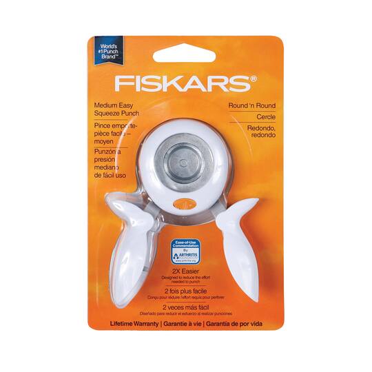 Fiskars® Squeeze Punch, Round 'n Round Medium
